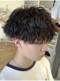 ツイストスパイラルパーマツイストパーマメンズパーマフェード