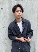 【メンズ】ショート×アップバング