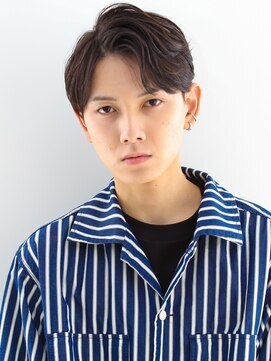 ガリカ 大名(Gallica) 【Gallica】モテ髪七三かきあげ/ナチュラル黒髮ツーブロック