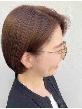 ヴァロ(Valo) コンパクトボブ/マロンベージュ/白髪ぼかし/ナチュラルカラー