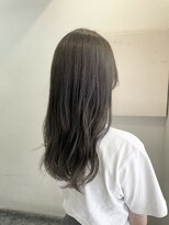 キャンバス バイ ネオリーブ 横浜西口(Canvas by neo.)&nbsp;くすみカラー グレージュ ロングレイヤー 【miku】