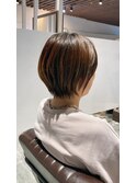 20代30代40代大人かわいい小顔レイヤーショート☆シースルー前髪
