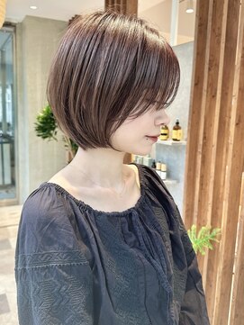 ビュートリアム 南青山(BEAUTRIUM) 大人長めショートボブショートヘア前下がり30代40代50代表参道