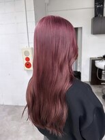 リア(riah)&nbsp;ダブルカラーミルクティーベージュレイヤーカット韓国ヘア