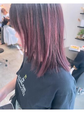 エスデザイン(es design) 顔周りlayer × red color