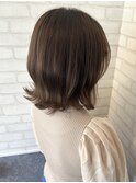 ショコラベージュ/肩下外ハネ/ボブ/髪質改善