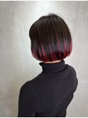 髪質改善カラーショートカットボブレイヤーカット
