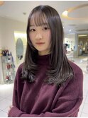 ナチュラルブラウン×レイヤー