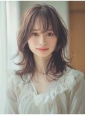 ☆オリーブグレーココアベージュ小顔クラゲヘアー/黒髪/髪質改善