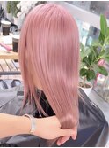 ペールピンク/ピンクカラー/ハイトーンピンク/ヘアカラーピンク