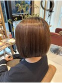 ボブ×髪質改善ストレート