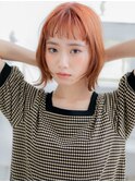 フレンチカジュアルオン眉前下がりボブパーマc6上尾10代20代30代