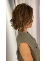 シェノン 赤羽店(CHAINON)&nbsp;しばれる長さのウェーブボブスタイリング簡単赤羽美容室