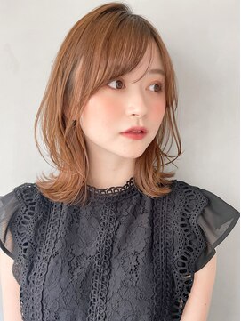 リヤン 表参道(lyann) 暗めカラーデザインカラーフェイスフレーミングミディアムヘアa