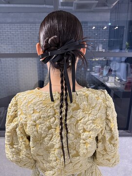 アロー(arrow) お呼ばれカチモリヘア