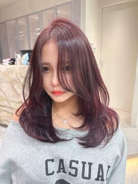 ロンドメリア 天神大名店(Lond Melia) イメチェンヘアスタイル小顔に見せるヘアココアベージュ