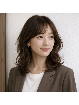 スープレックス ヘアーデザイン(SOUPREX HAIR DESIGN) セミロングデジタルパーマ　20代 30代 40代 50代 60代　髪質改善