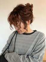 ロールアップスリーブス(ROLL UP SLEEVES) medium perm / brownorange