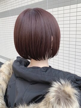 アイ(_i) 【CYAN】#大人可愛い#赤髪#ピンク#ボブ