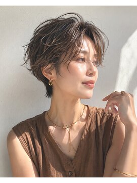 アッシュ 学芸大学店(Ash) ショートボブ/大人女性/アッシュブラウン/白髪ぼかし/脱白髪染め