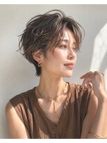 アッシュ 学芸大学店(Ash) ショートボブ/大人女性/アッシュブラウン/白髪ぼかし/脱白髪染め