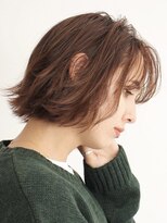 キリ 逗子(kiri)&nbsp;逗子葉山切りっぱなしボブ外ハネボブシースルーバング耳かけk63