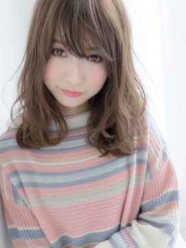 レイ(ray.) 愛され度高め☆ミルクティーカラー×ふわ感セミロング