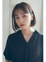 エムクランメイクス 原宿 表参道(m.clan MAKE'S)&nbsp;大人かわいい/イメチェン/ラベンダーカラー/ミニボブ/前髪/黒髪