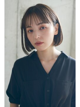 エムクランメイクス 原宿 表参道(m.clan MAKE'S) 大人かわいい/イメチェン/ラベンダーカラー/ミニボブ/前髪/黒髪