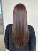 大人可愛いピンクブラウン