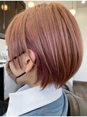 ピンクベージュ+イヤリングカラー(ブリーチ必須)
