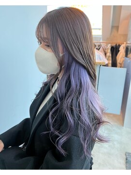 ロンド 表参道店(Lond) 【Lond表参道倉崎涼】インナーカラーパープルが大人気