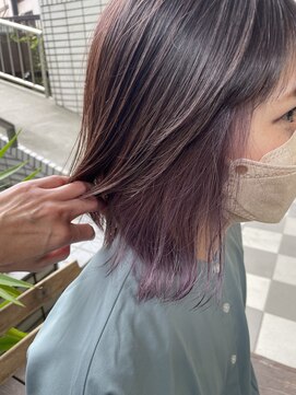 ダブル(W) 【hair salon W】オトナパープル