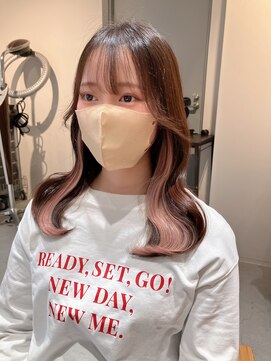 アリーズ(ALLYS) インナーエクステ ピンクベージュ @rrchimu