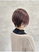 ラフショート×ラベンダーピンク