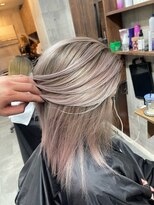 ラフ(LAFF) #バレイヤージュ#グレージュカラー#ボブウルフ#ココアベージュ