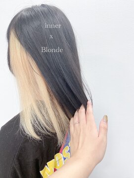 美容室 アクイール グラッセ(Accueillir grace) インナーカラー☆ブロンド