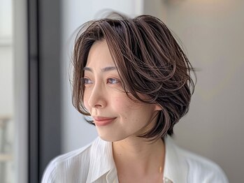 ティダスマイル ふじみ野店(tida smile)の写真/【白髪ぼかしハイライト】ただ白髪を隠すだけではない、「魅せる」グレイカラーで透明感と艶のある髪へ◇