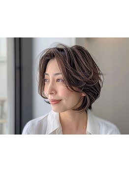 【白髪ぼかしハイライト】ただ白髪を隠すだけではない、「魅せる」グレイカラーで透明感と艶のある髪へ◇