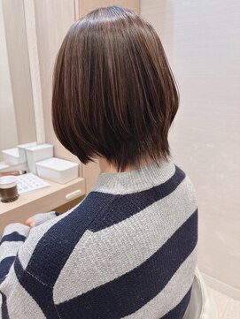 コーエン(cowen) 大人かわいい☆艶々ショートボブ♪レイヤーカット50代