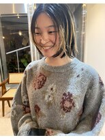 パープル(PURPLE)&nbsp;ウルフボブ/レイヤーボブ/デザインカラー