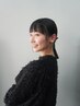 野田限定 "透明感ある暗髪カラー"+似合わせカット+クイックアレンジ ￥15,400-