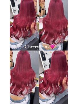 ジュイル シブヤ(JEWIL SHIBUYA) ブリーチありのピンクカラー