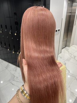 ラピス 渋谷本店(Lapis) ピンクベージュカラー/レイヤーカット/髪質改善/ハイトーン