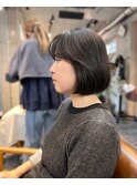 暗めカラー/グランマッシュ[レイヤーカット/髪質改善/銀座]