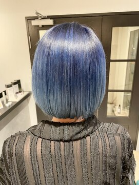 ブルーグラデーション♪冬カラー