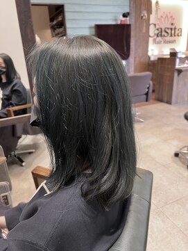 ミディアムレイヤー×ハイライト×ブルージュ