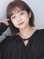 ガーデンヨコハマエスト(GARDEN YOKOHAMA est) ボブ 外ハネ 前髪 フルバング ワンカール 大人 髪質改善