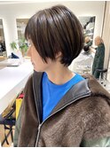 大人ショート/ショートボブ/白髪ぼかしハイライト/武蔵小杉