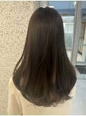 【白髪ぼかし☆時短まとまり】ワンカールで決まる丸みロングヘア